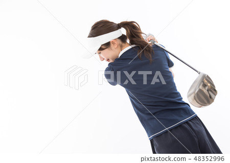 Young lady golf 48352996