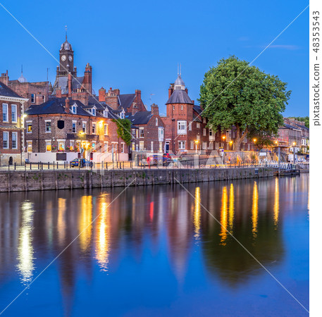 York cityscape England Sunset 48353543