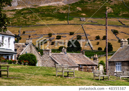 The view from the English town of Reeth 48355387