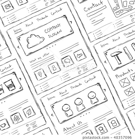 Website Layout Doodles Website Layout Doodles 48357096