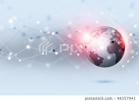 Global Contacts Web Background - Stock Illustration [48357941] - PIXTA
