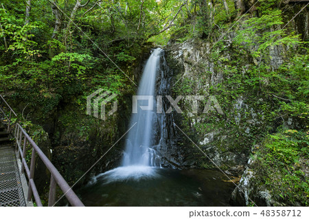 In the early fall Utsu River Yokubachi Falls Toshikiguchi Waterfall (Choshi Kuchi Taki) 48358712