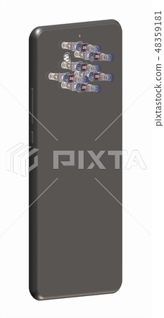 Smarphone with six camras futuristic concept, Smarphone with six camras futuristic concept, 48359181