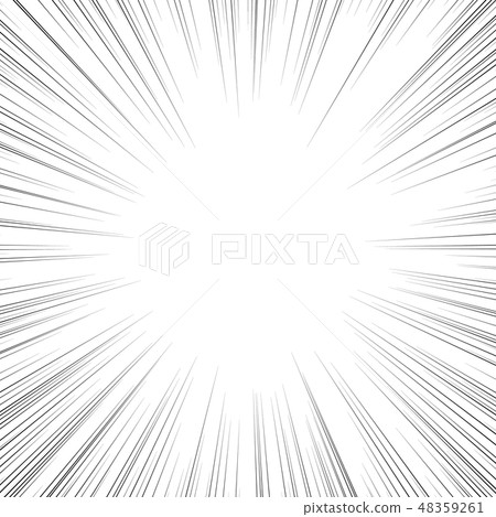 Comic book action lines. Speed lines Manga frame 48359261