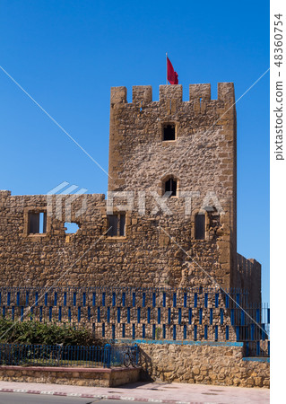 Tower of the castle (fortress) in Safi, Morocco 48360754