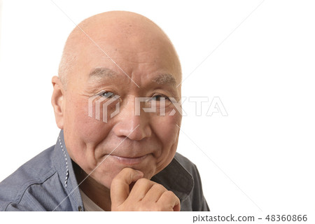 Japanese senior with a smile 48360866