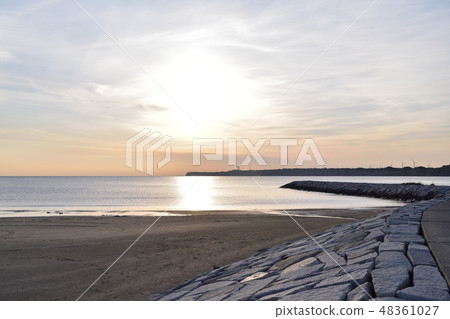 Choshi和葉子fujiura日落 48361027