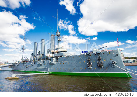 cruiser Aurora on the Neva River cruiser Aurora on the Neva River 48361516