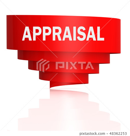 Appraisal word with curve banner 48362253