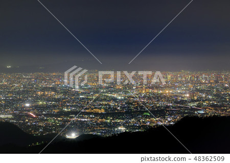 East Rokko observation deck Night view Ash yu Drive way 48362509