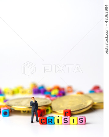 miniature figure businessman in dark blue suit miniature figure businessman in dark blue suit 48362994