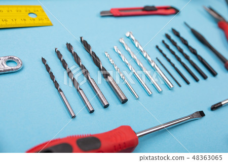 Different construction kit are hanging on background 48363065