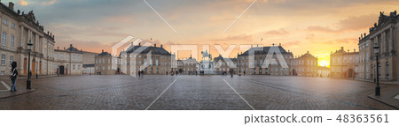 Royal Amalienborg Palace in Copenhagen Royal Amalienborg Palace in Copenhagen 48363561
