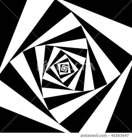 Square rotate black and white abstract background. Square rotate black and white abstract background. 48363647
