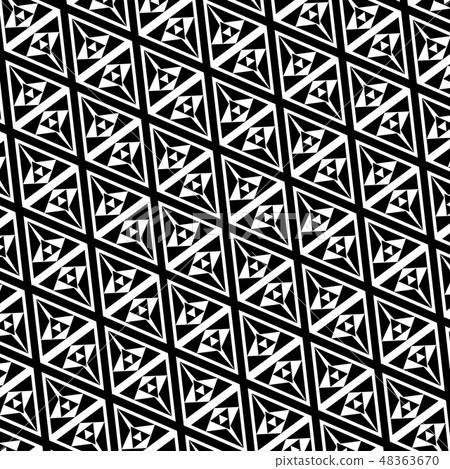 Opart black and white triangle pattern background. Opart black and white triangle pattern background. 48363670