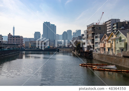 Canal in Yokohama Canal in Yokohama 48364350