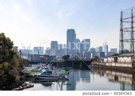 Canal in Yokohama Canal in Yokohama 48364363
