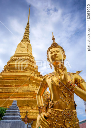 Kinnara statue, Grand Palace, Bangkok, Thailand Kinnara statue, Grand Palace, Bangkok, Thailand 48365020