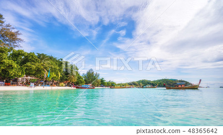 Panorama of asian paradise beach in Thailand Panorama of asian paradise beach in Thailand 48365642