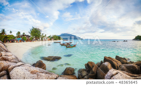 Panorama of asian paradise beach in Thailand Panorama of asian paradise beach in Thailand 48365645