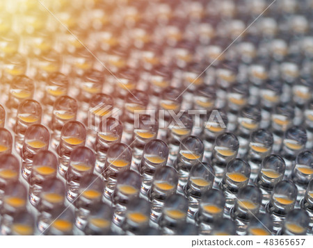 Close up on a grid of an LED array Close up on a grid of an LED array 48365657