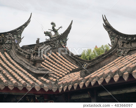 淡水古蹟 鄞山寺 屋頂 48366097
