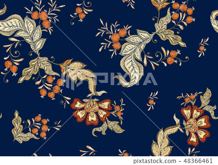 Fantasy floral seamless pattern Fantasy floral seamless pattern 48366461