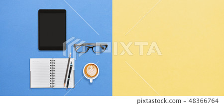 Modern office desk working space with copy space 48366764