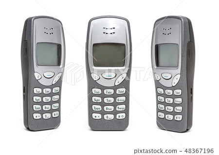 Old Mobile Phone on white background. Old Mobile Phone on white background. 48367196