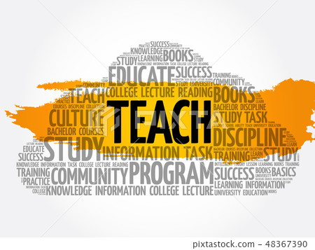 TEACH word cloud collage - Stock Illustration [48367390] - PIXTA