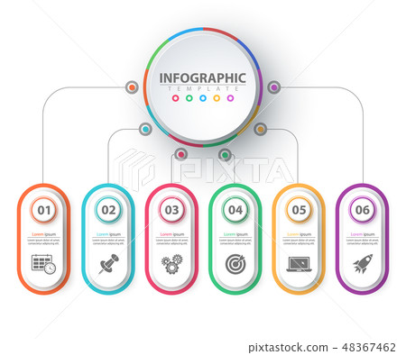Business infographic. Paper origami template. Business infographic. Paper origami template. 48367462