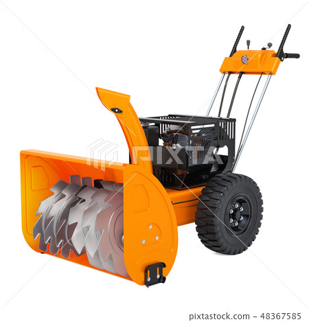 Snow blower, 3D rendering 48367585