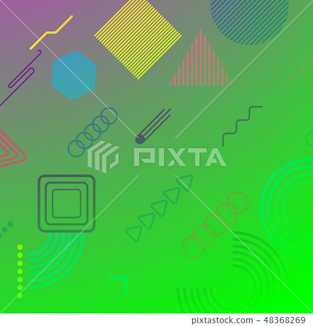 Abstract creative vector image with different modern design elements. 48368269
