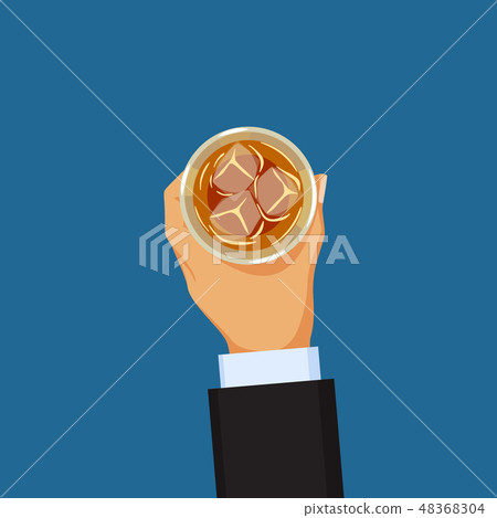 Alcohol addiction concept, hand holding glass with alcoholic drink Alcohol addiction concept, hand holding glass with alcoholic drink 48368304