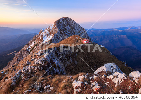mountain landscape in sunrise 48368864