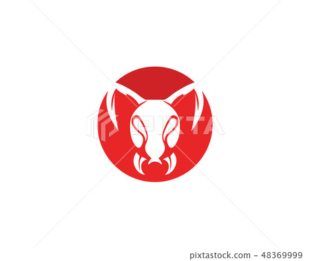 Ant head Logo template vector illustration Ant head Logo template vector illustration 48369999