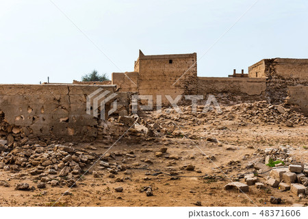Al Jazirah al Hamra heritage old village ruins 48371606