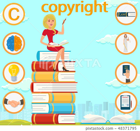 Copyright Brain Light Bulb Hand Signed Contract. Copyright Brain Light Bulb Hand Signed Contract. 48371795