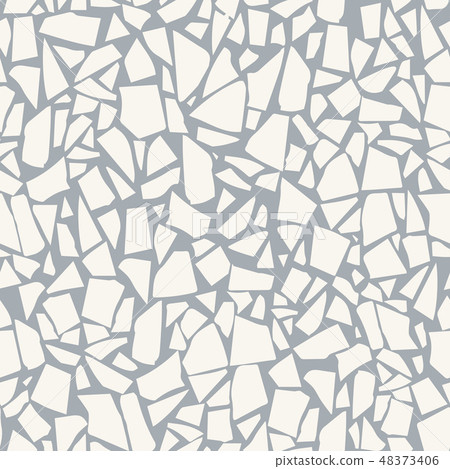 Terrazzo flooring vector seamless pattern.  48373406