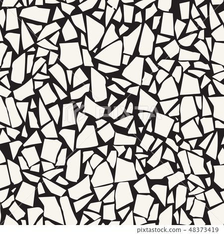 Terrazzo flooring vector seamless pattern.  48373419