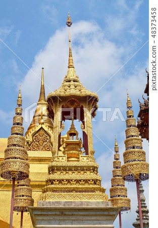 The Golden Crown at Grand Palace, Bangkok Thailand The Golden Crown at Grand Palace, Bangkok Thailand 48373458