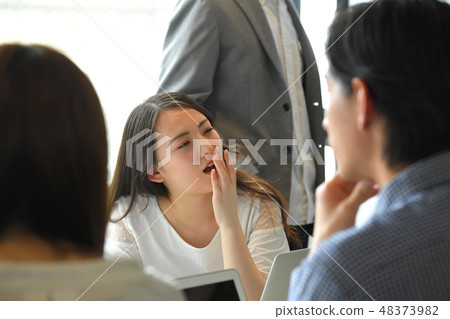 Female conference Bored study 48373982