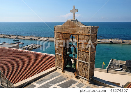 Belfry of the Greek Orthodox Monastery in Jaffa Belfry of the Greek Orthodox Monastery in Jaffa 48374207