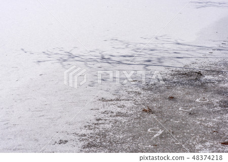 Winter sunny dam lake M22 Winter sunny dam lake M22 48374218