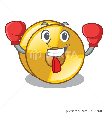 Boxing cyamblas in the a cartoon shape 48376068