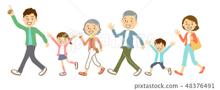 GW 3代家庭旅行遊行全身 48376491