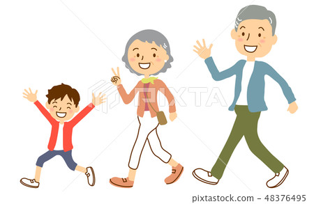 GW祖父母孫子孫子三月三月 GW祖父母孫子孫子三月三月 48376495