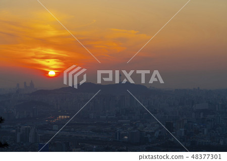 Achasan, Gwangjin-gu, Han river, Seoul Achasan, Gwangjin-gu, Han river, Seoul 48377301