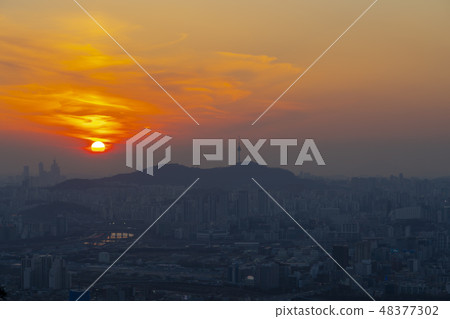 Achasan, Gwangjin-gu, Han river, Seoul Achasan, Gwangjin-gu, Han river, Seoul 48377302