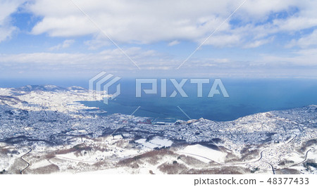 View from Otaru hairless (Aerial shooting) 48377433
